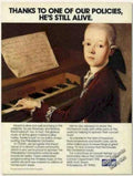 Beethoven Piano Cigna Vintage Retro Advert Ads A4 Photo Print