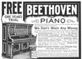 Beethoven Piano Trial Vintage Retro Advert Poster A4 Photo Print