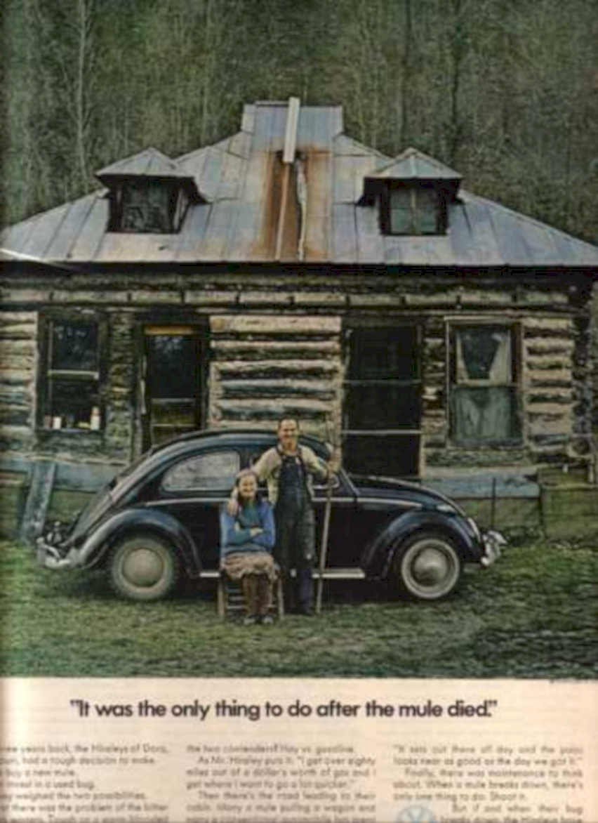 Beetle Cabin Mule Vintage Retro Advert Ads A4 Photo Print