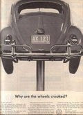 Beetle Wheels Crooked Vintage Retro Advert Ads A4 Photo Print