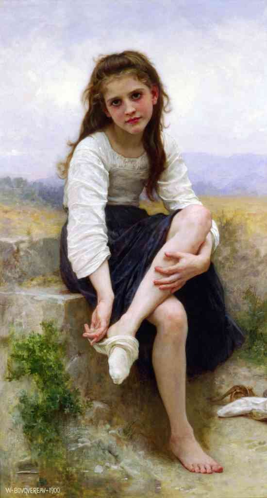 Before The Bath Bouguereau A4 Photo Print