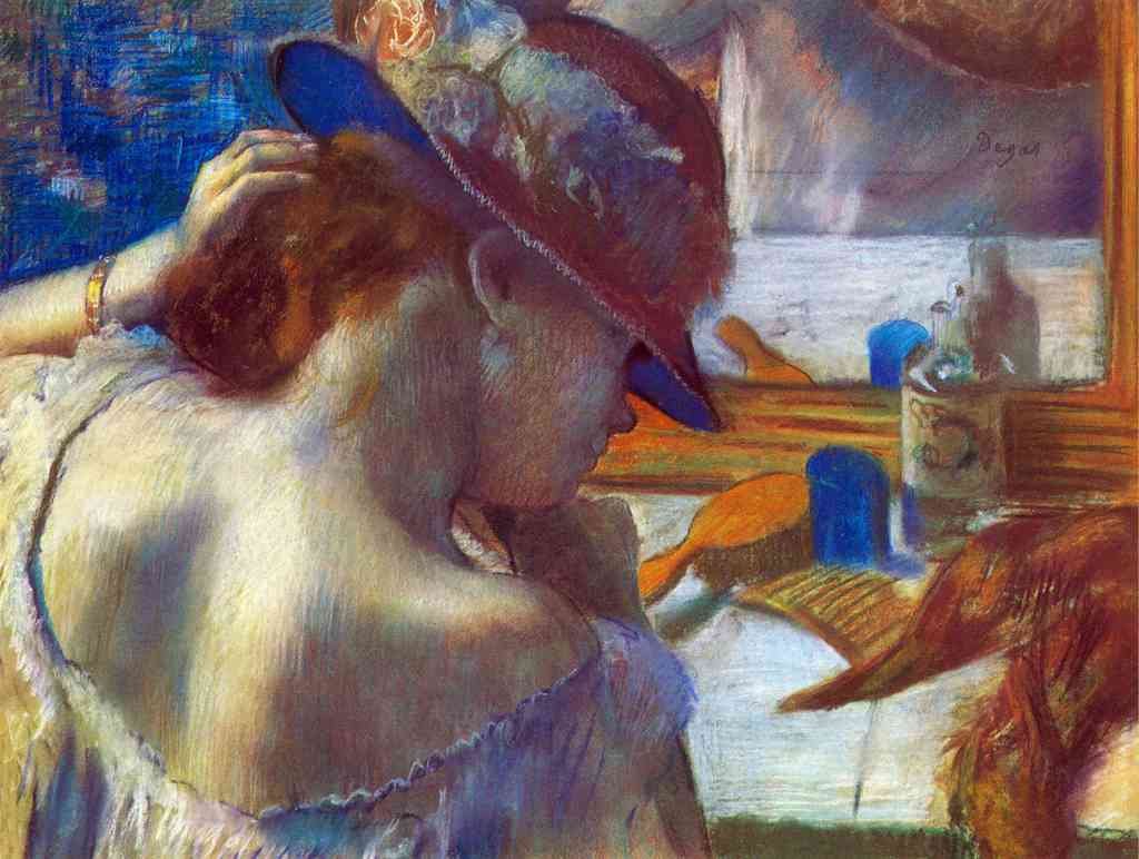 Before The Mirror Degas A4 Photo Print