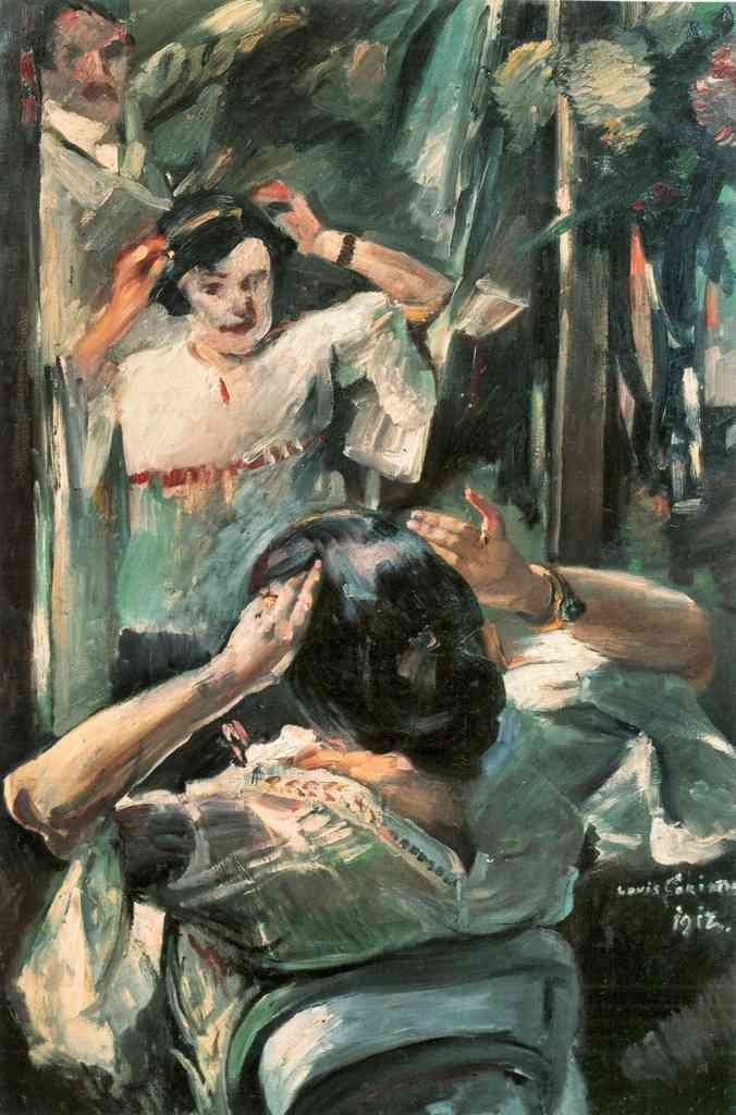 Before The Mirror Lovis Corinth Impressionism European A4 Photo Print