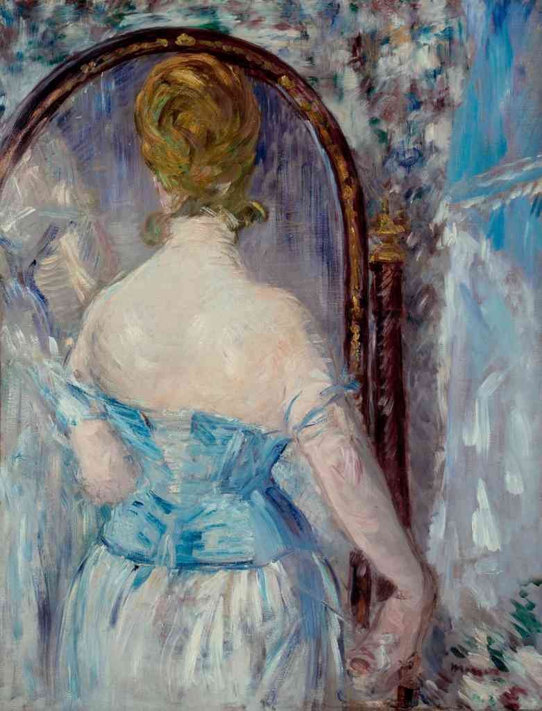 Before The Mirror Manet A4 Photo Print