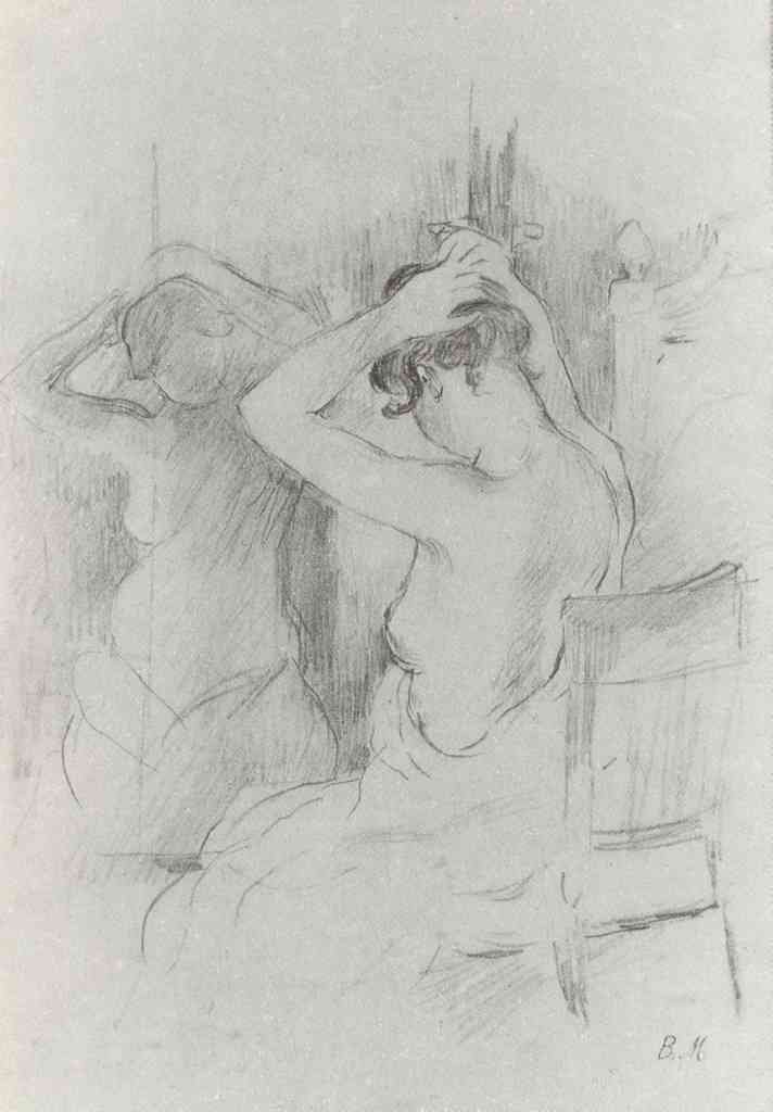 Before The Mirror Morisot A4 Photo Print