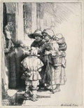 Beggars At Door Sil A4 Photo Print