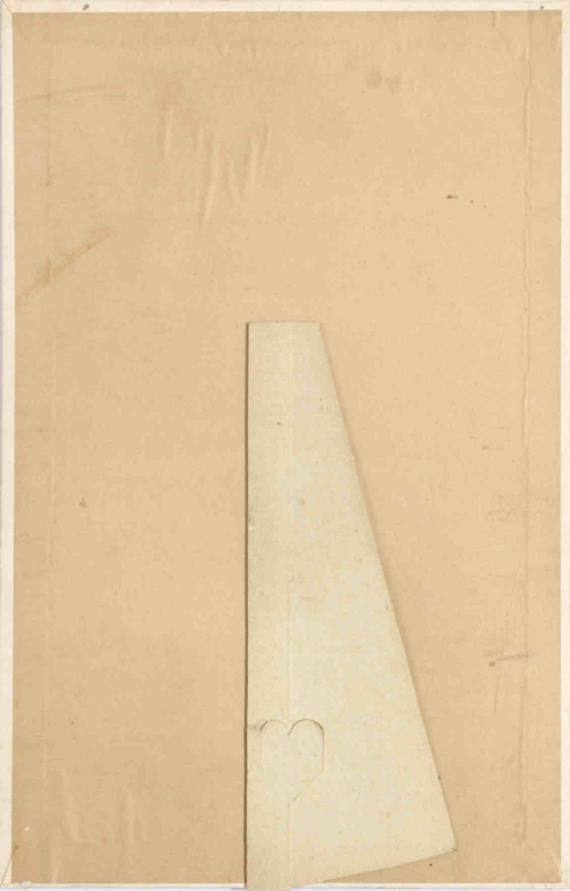 Beige Ruler Heart Vintage Retro Advert Poster A4 Photo Print