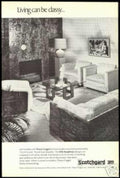Beige Sofa Armchairs Vintage Retro Advert Ads A4 Photo Print