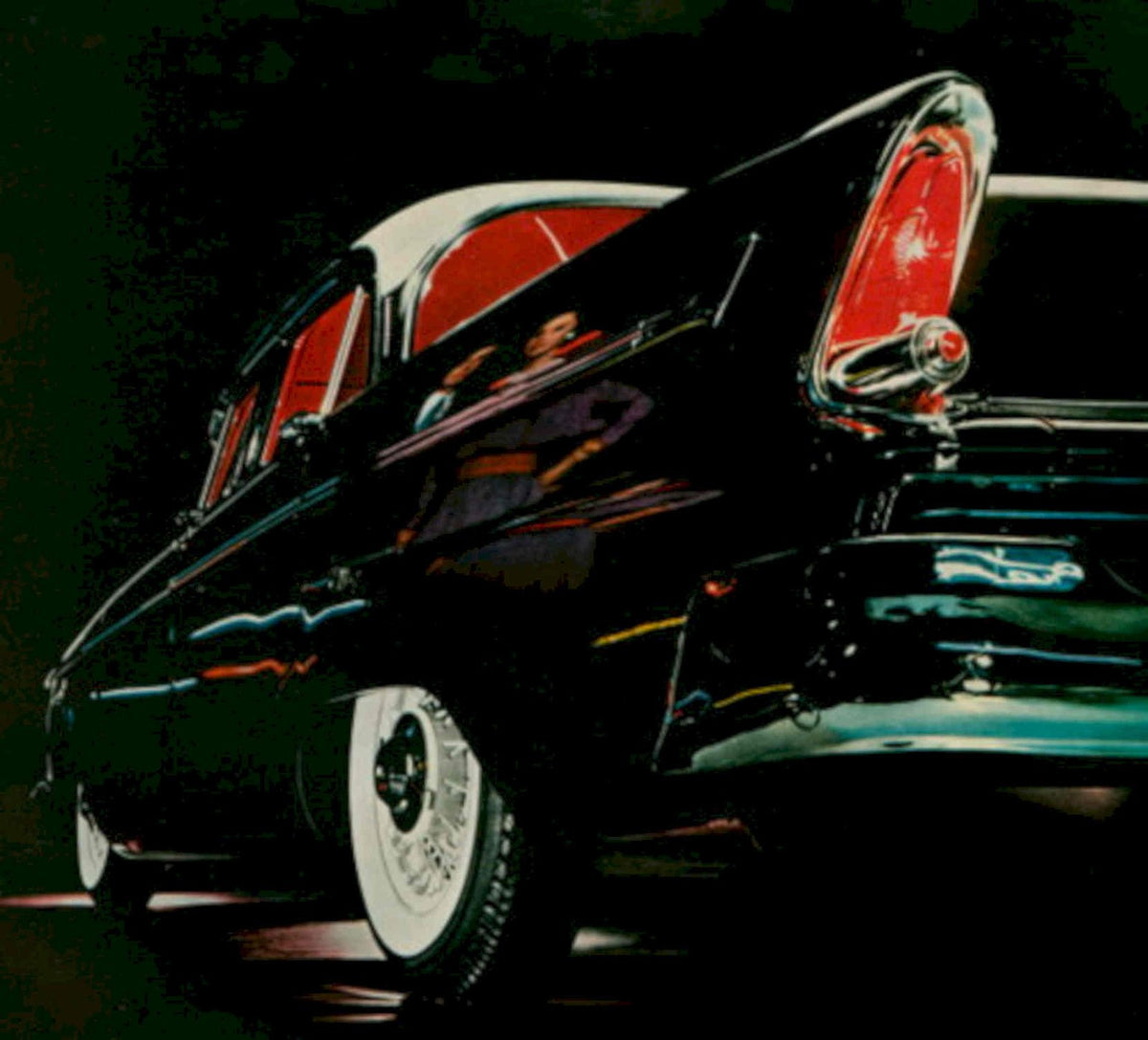 Bel Air Night 1950s Vintage Retro Advert Poster