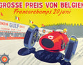 Belgian Grand Prix Vintage Retro Advert Poster A4 Photo Print