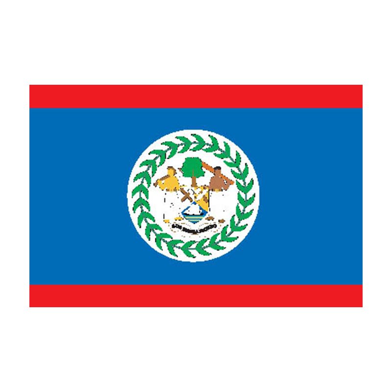 Belize Flag N1802 A4 Photo Print