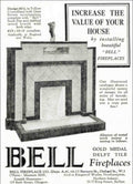 Bell Fireplace 853 Vintage Retro Advert Poster A4 Photo Print