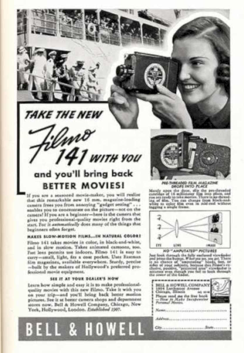 Bell Howell 141 Vintage Retro Advert Ads A4 Photo Print