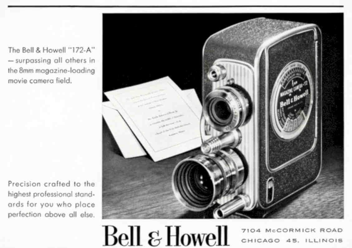 Bell Howell 172a Vintage Retro Advert Poster A4 Photo Print