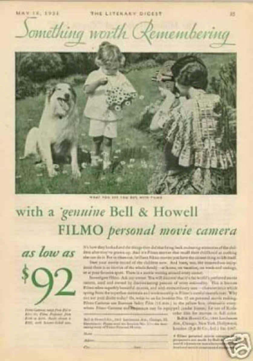 Bell Howell Film 2 Vintage Retro Advert Ads A4 Photo Print