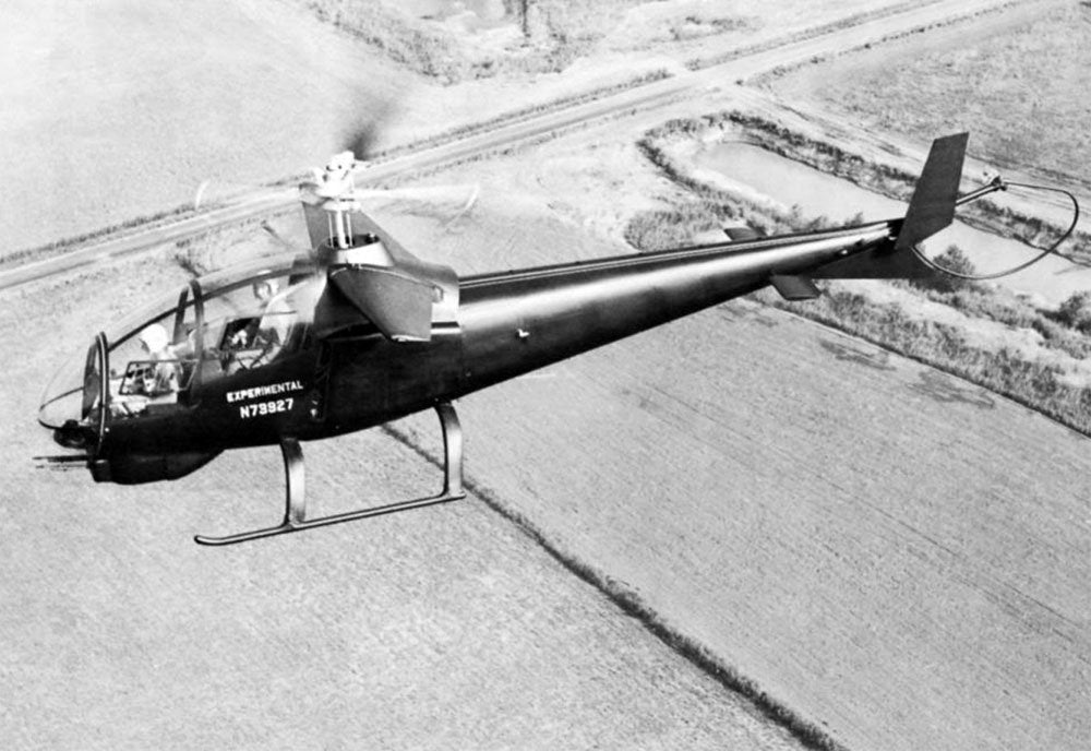 Bell Model 207 Sioux Scout Attack Helicopter Demonstrator Us Army Military A4 Photo Print
