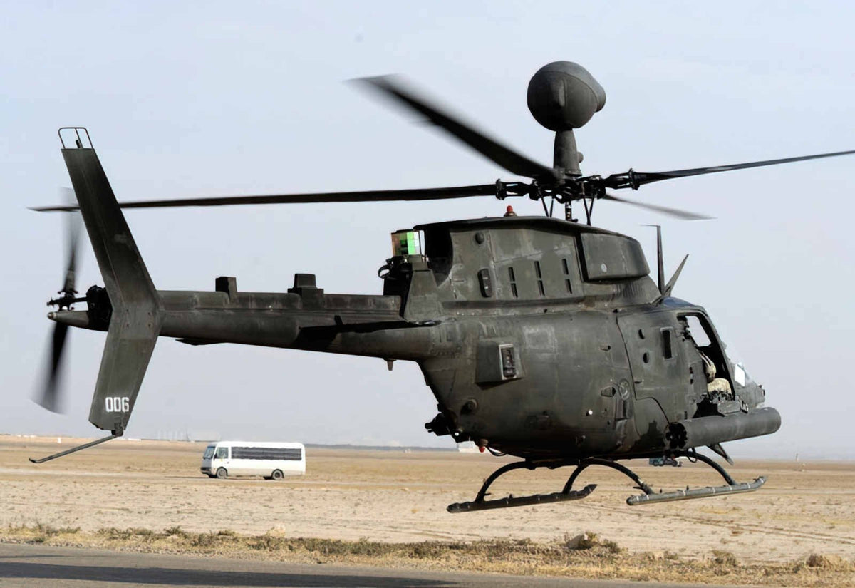 Bell Oh58 Kiowa 10 (2) Military A4 Photo Print