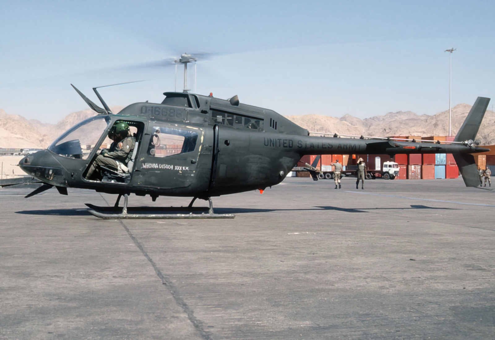 Bell Oh58 Kiowa 14 (2) Military A4 Photo Print