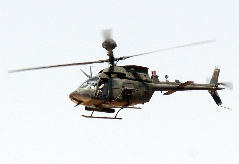 Bell Oh58 Kiowa 25 Military A4 Photo Print