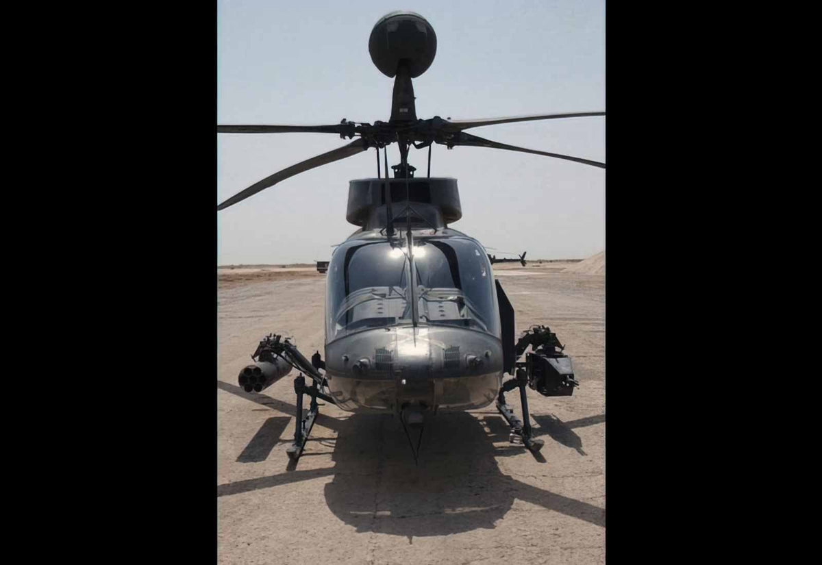 Bell Oh58 Kiowa 5 (2) Military A4 Photo Print