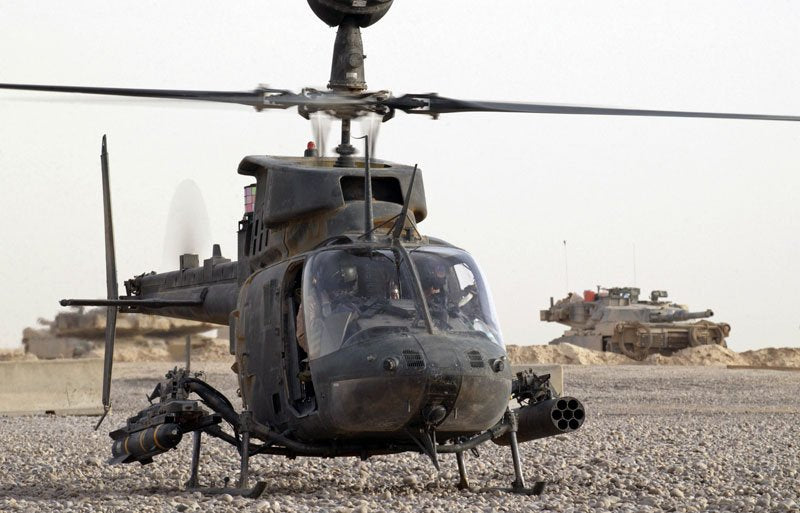 Bell Oh58 Kiowa Military A4 Photo Print