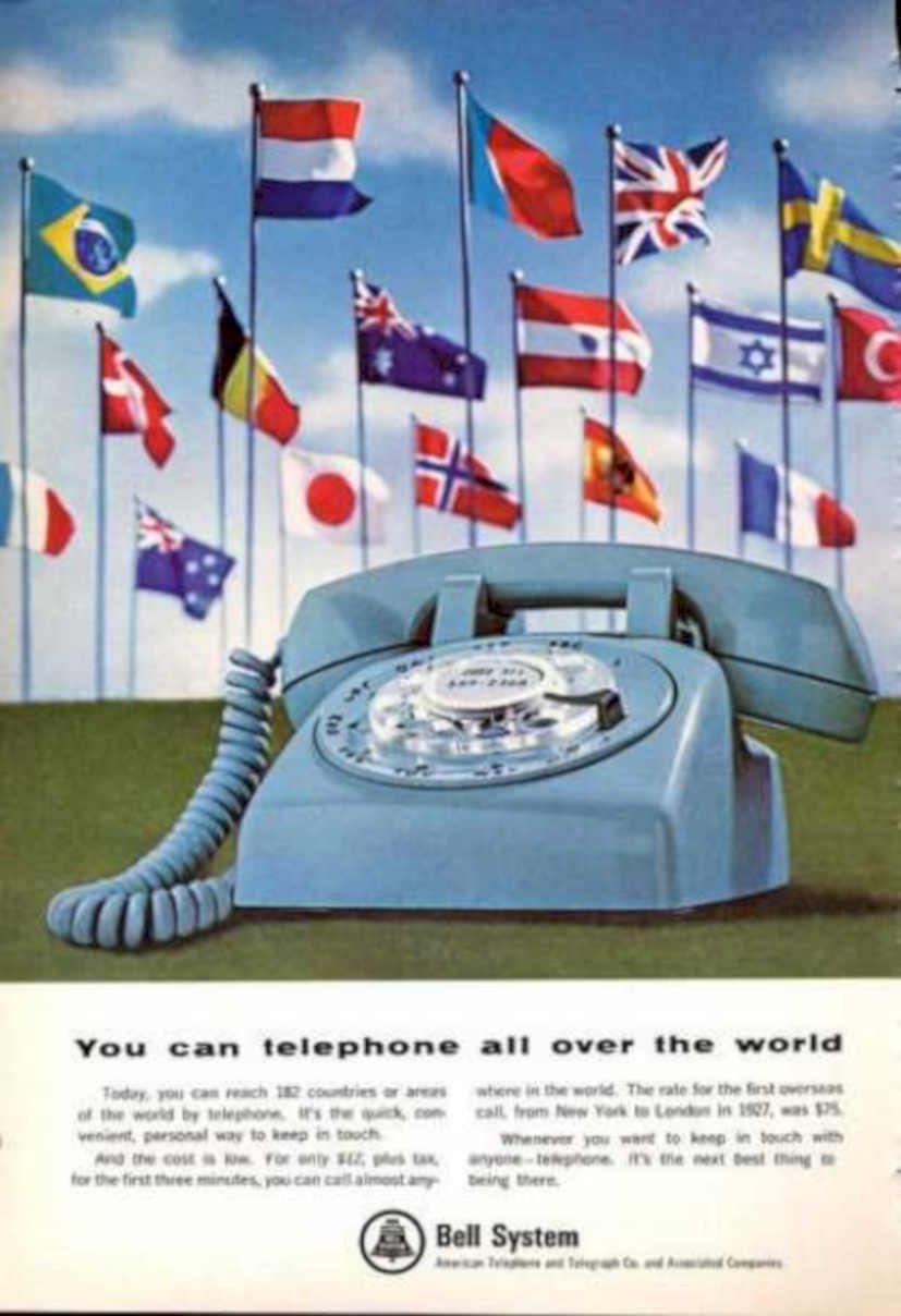 Bell System Flags Vintage Retro Advert Ads A4 Photo Print