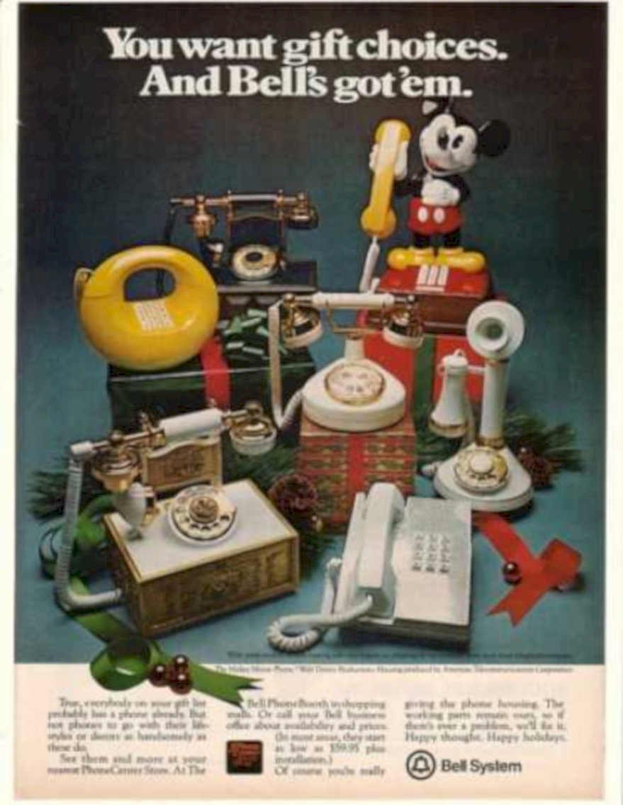 Bell System Gifts Vintage Retro Advert Ads A4 Photo Print
