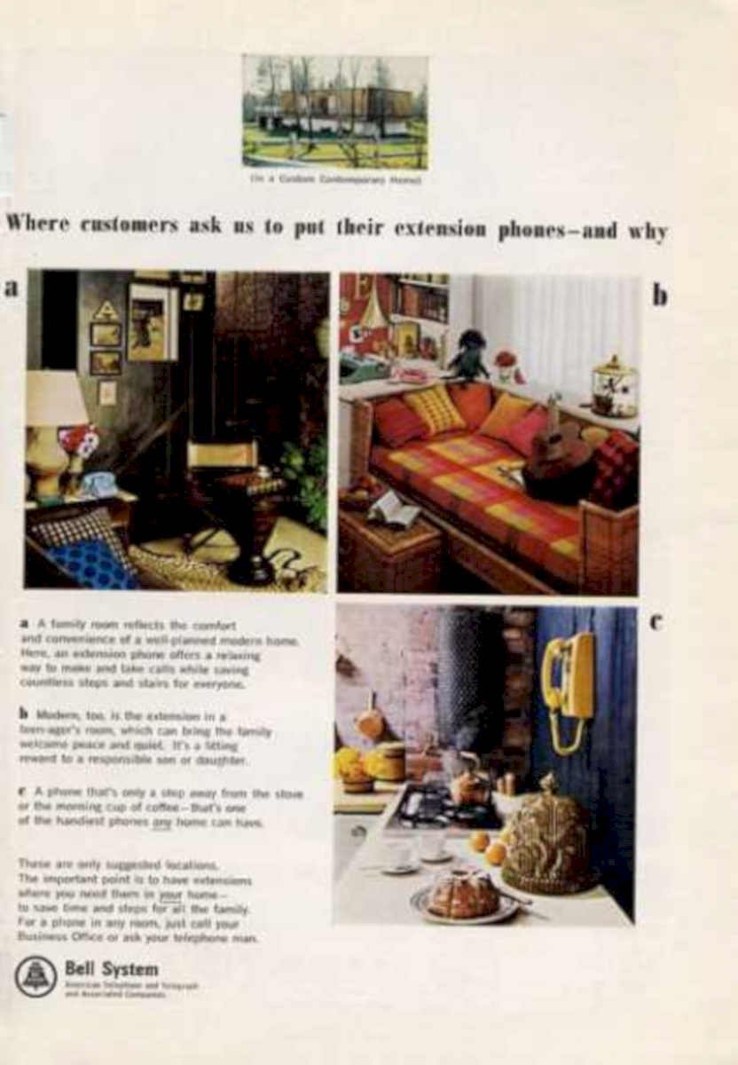 Bell System Homes Vintage Retro Advert Ads A4 Photo Print