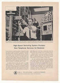 Bell Telephone Switchboard Vintage Retro Advert Ads A4 Photo Print