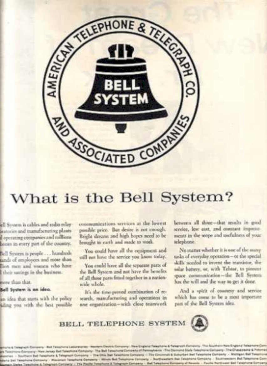 Bell Telephone System Vintage Retro Advert Ads A4 Photo Print