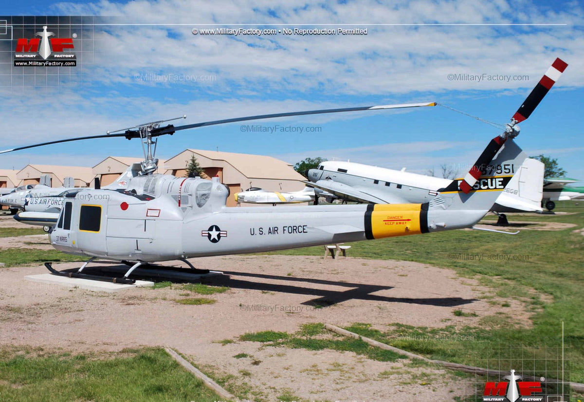 Bell Uh1 Huey Iroquois Medium Utility Helicopter United States 29 (2) Military A4 Photo Print