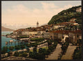 Bellagio general view III Lake Como Vintage A4 Photo Print