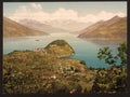 Bellagio general view IV Lake Como Vintage A4 Photo Print