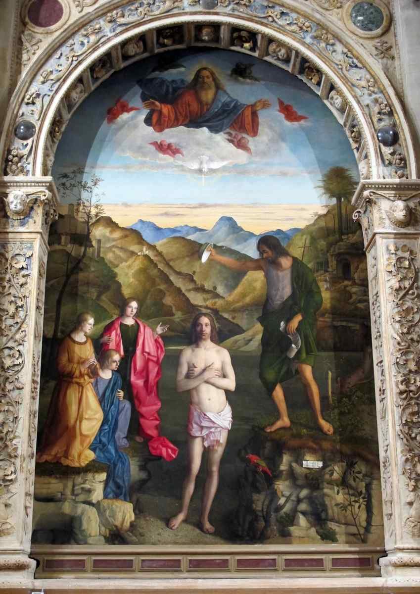 Bellini Giovanni Baptism Of Christ 2 A4 Photo Print