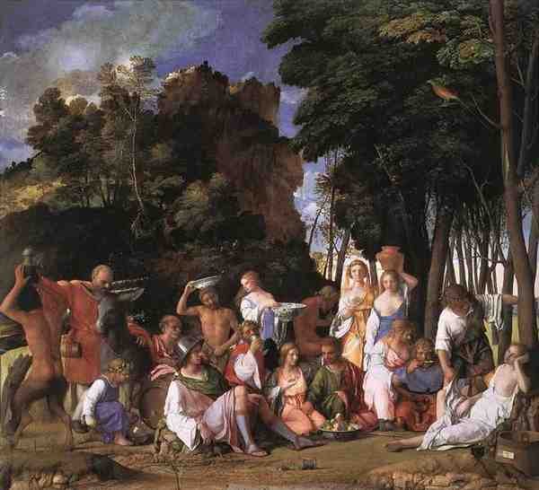 Bellini Giovanni Feast Of The Gods 5 A4 Photo Print