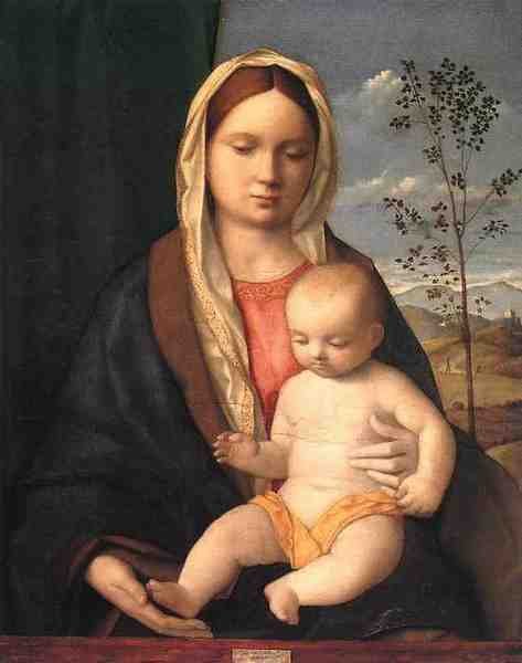 Bellini Giovanni Madonna And Child 5 A4 Photo Print