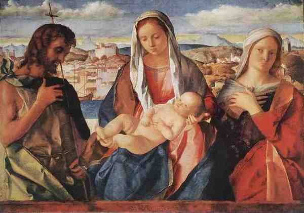 Bellini Giovanni Madonna And Child With St John 5 A4 Photo Print