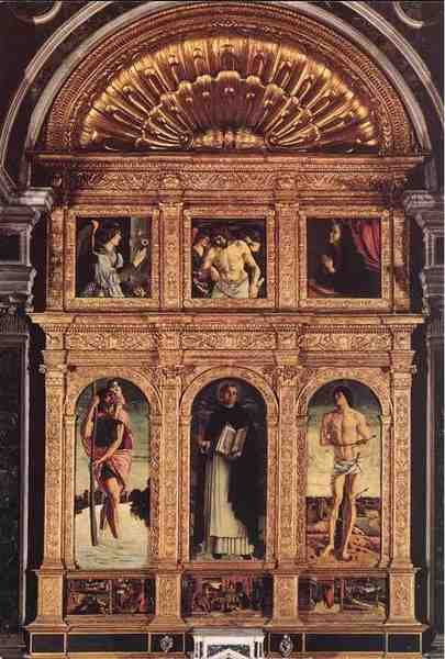 Bellini Giovanni Polyptich Of St Vincent 5 A4 Photo Print