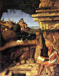 Bellini Giovanni Saint Jerome Reading 5 A4 Photo Print
