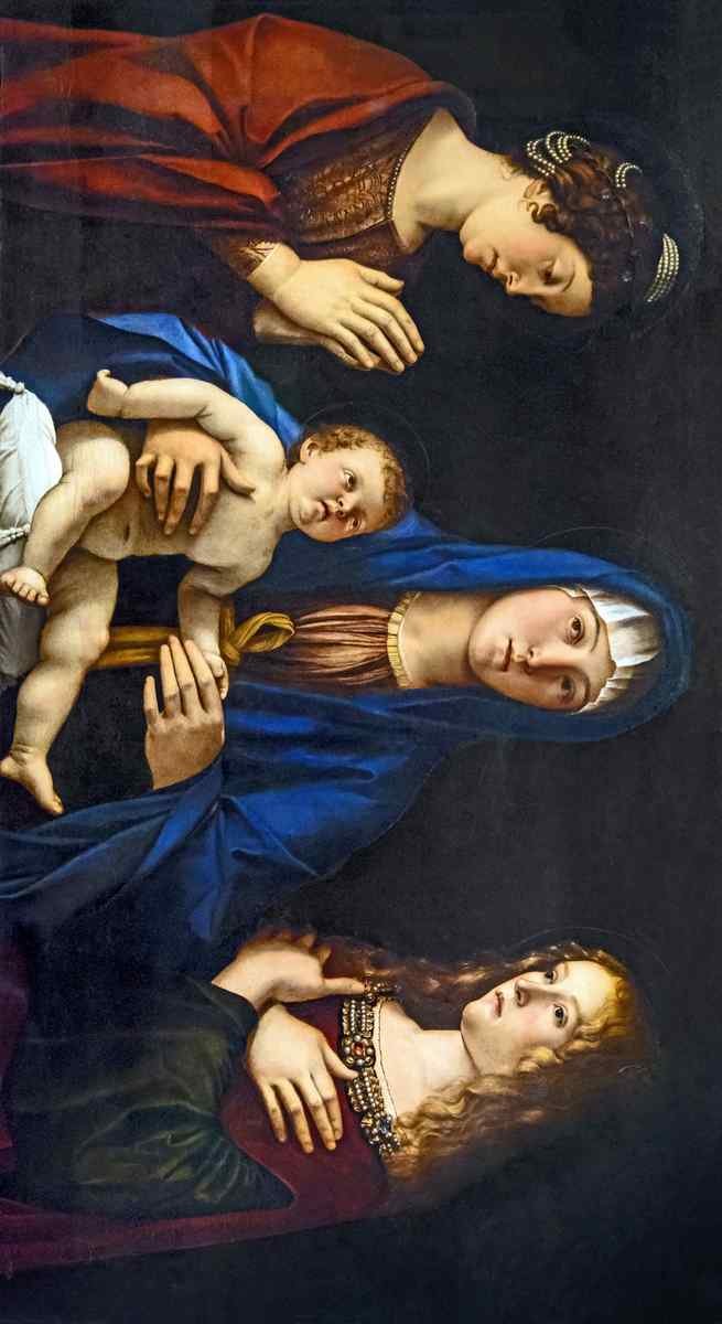 Bellini Giovanni Virgin And Child Betwwn St Catherine And St Mary 5 A4 Photo Print
