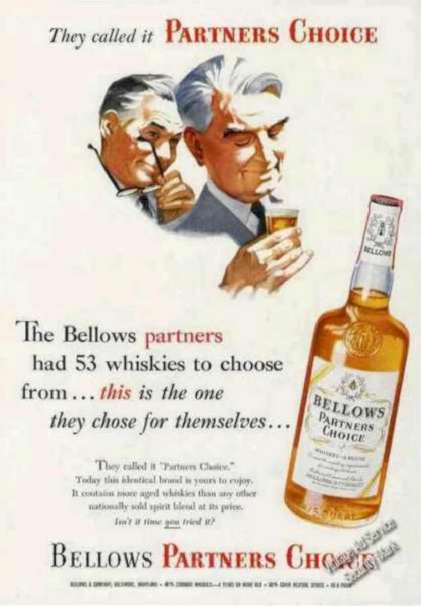 Bellows Partners Choice 3 Vintage Retro Advert Ads A4 Photo Print