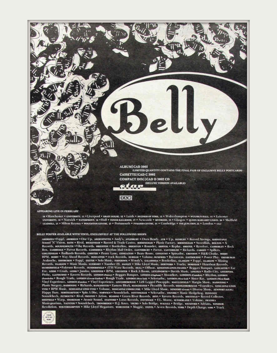 Belly Grunts 1993 Vintage Retro Advert Poster A4 Photo Print