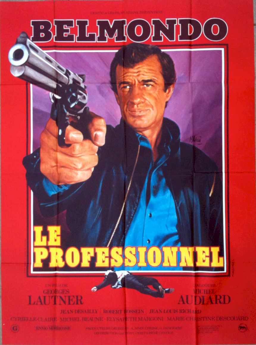 Belmondo Professionnel 1974 Vintage Retro Advert Poster A4 Photo Print