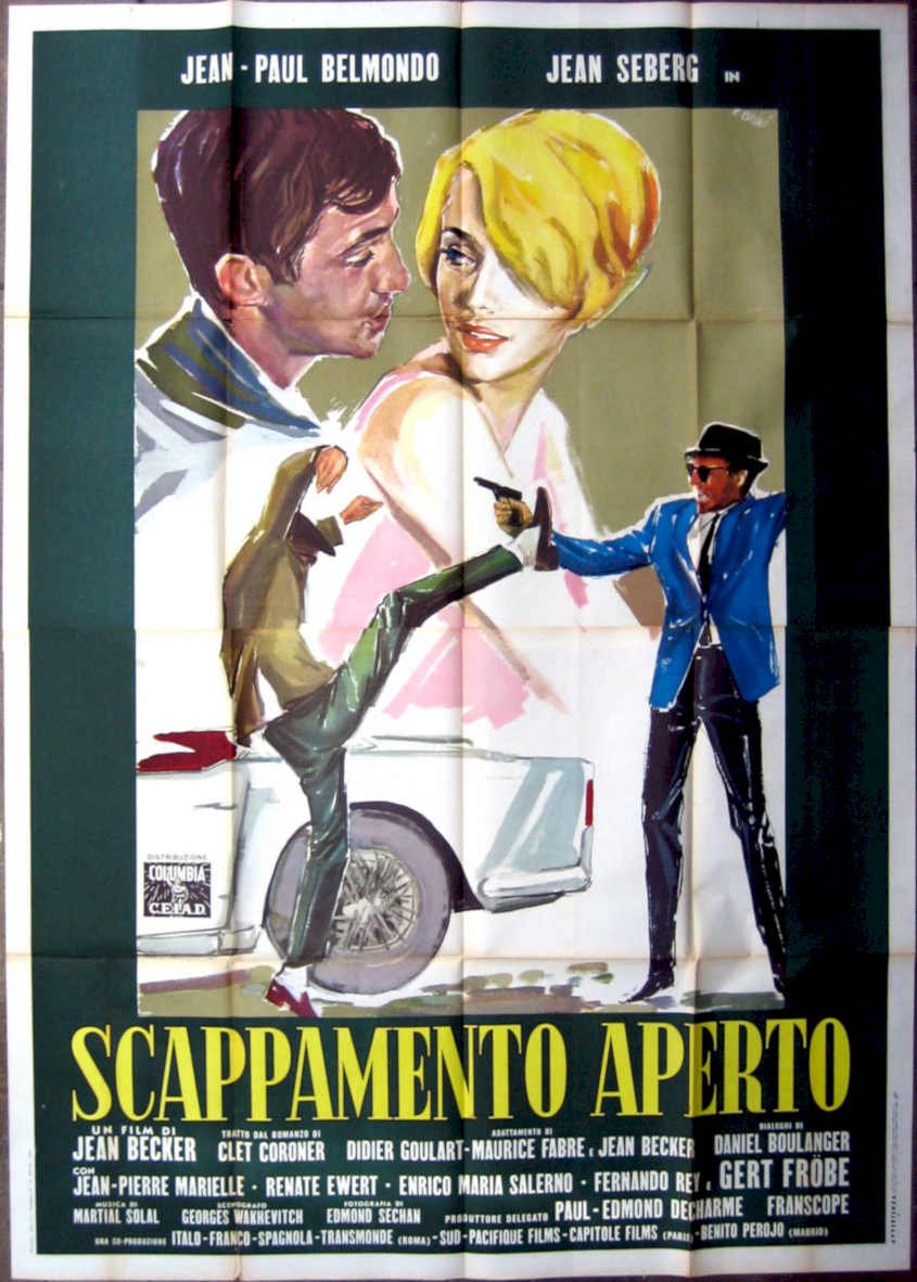 Belmondo Seberg Poster Vintage Retro Advert Poster A4 Photo Print