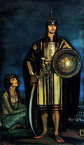Beltran Masses Frederico Rudolph Valentino In The Black Falcon Art A4 Photo Print