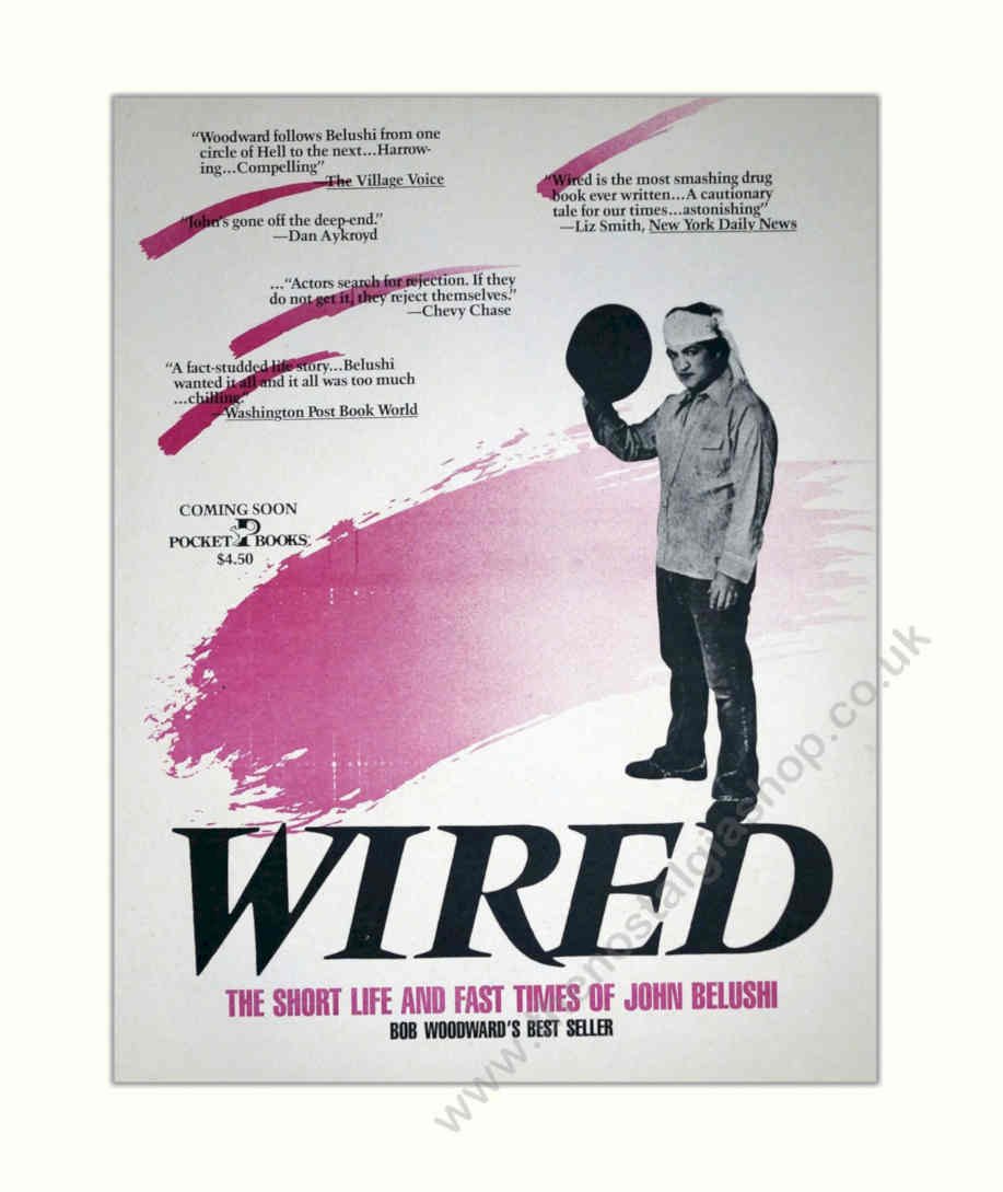 Belushi Book Cover Vintage Retro Advert Poster A4 Photo Print
