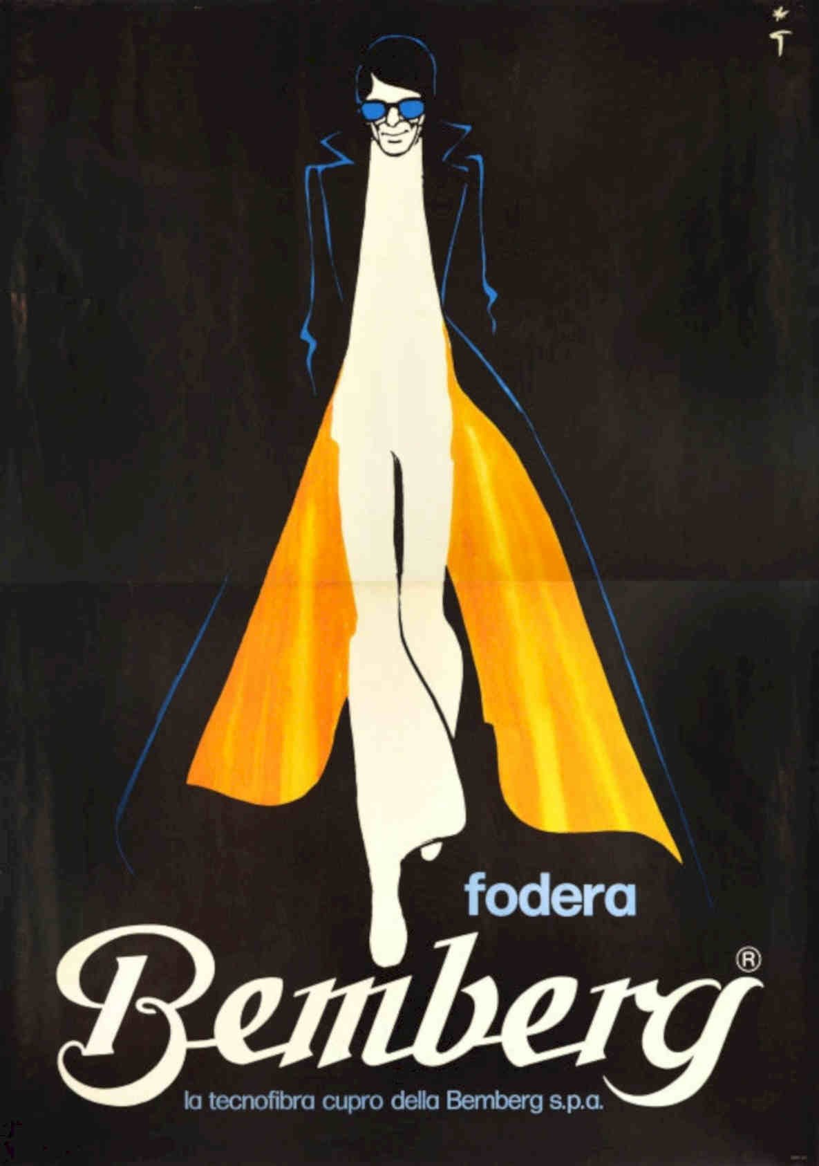 Bemberg Suit Poster Vintage Retro Advert Poster A4 Photo Print