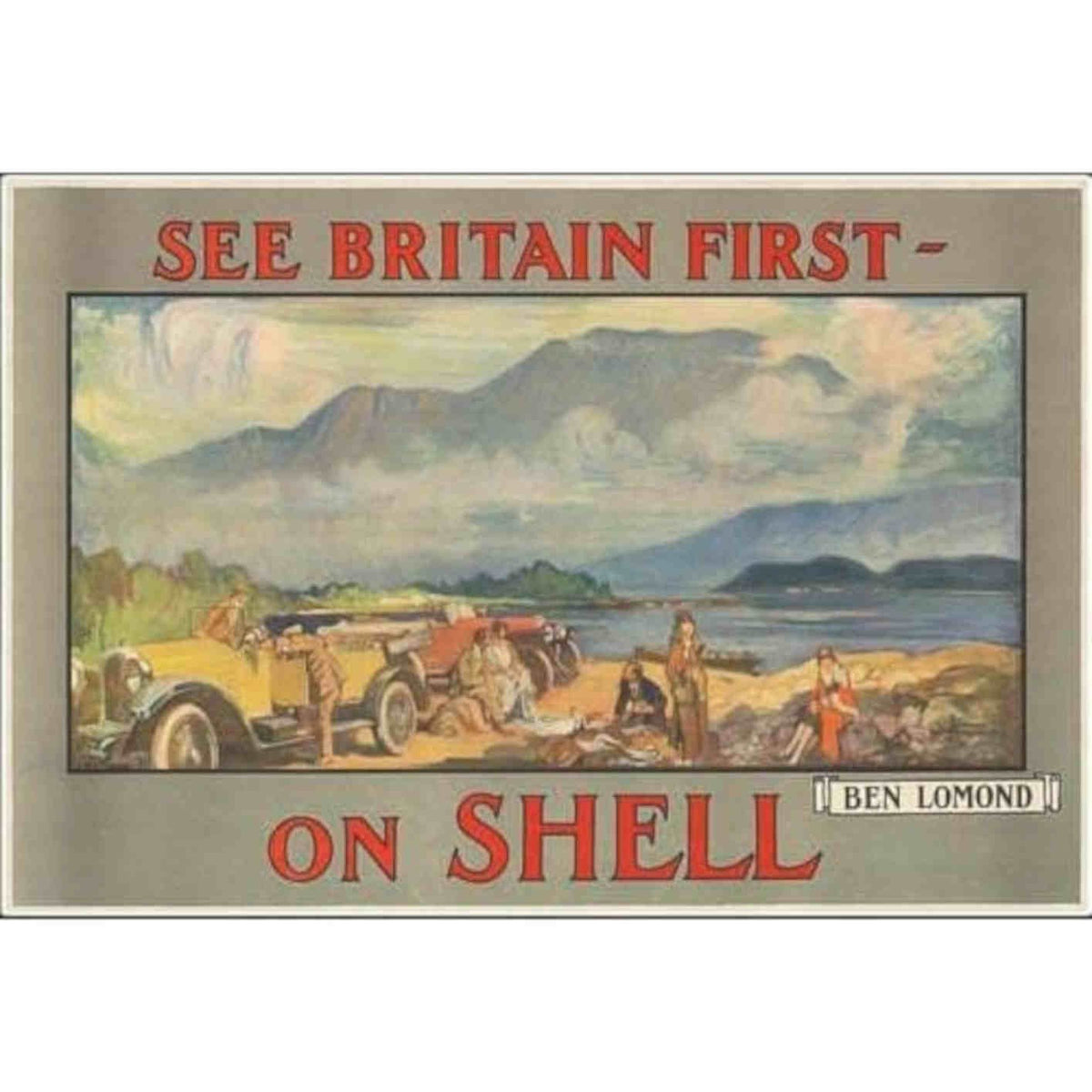 Ben Lomond Shell Travel Advertisement V Vintage Retro Advert Poster A4 Photo Pr