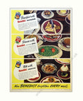 Benedict Breakfast Peas Vintage Retro Advert Poster A4 Photo Print