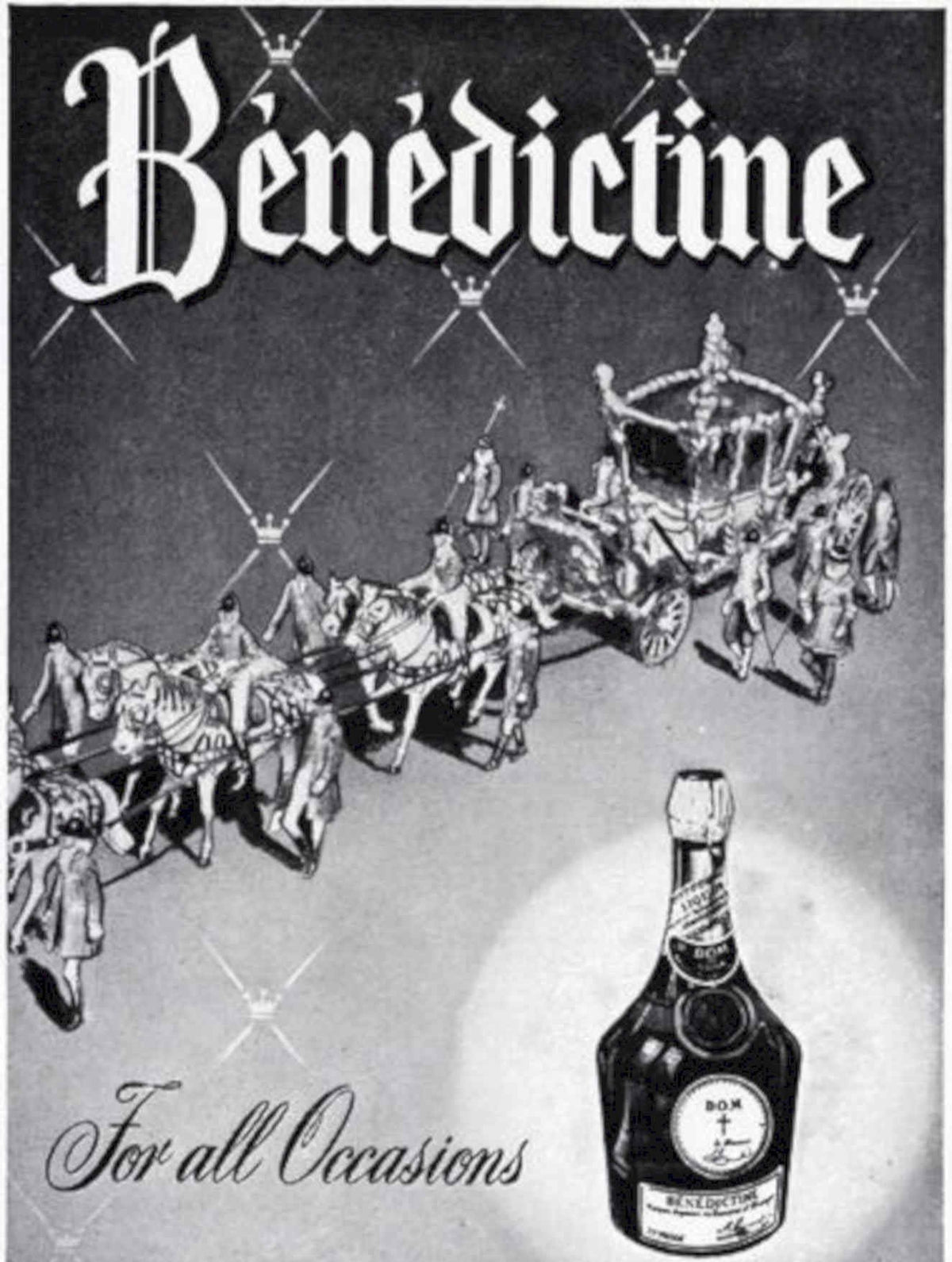 Benedictine Carriage Men Vintage Retro Advert Poster A4 Photo Print